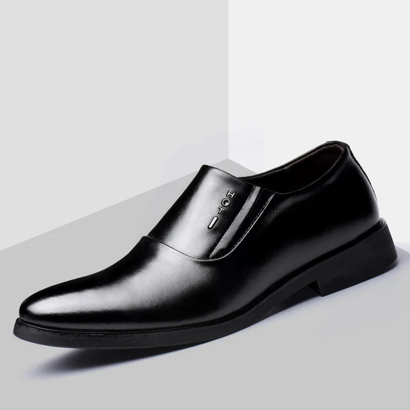 Elegant Men's Dress Shoes 2023 Summer Social Shoes Men's Fashion Elegant Formal Wedding Shoes Men's Set Office Oxford Shoe Men - Free Item Weekend (50% off).