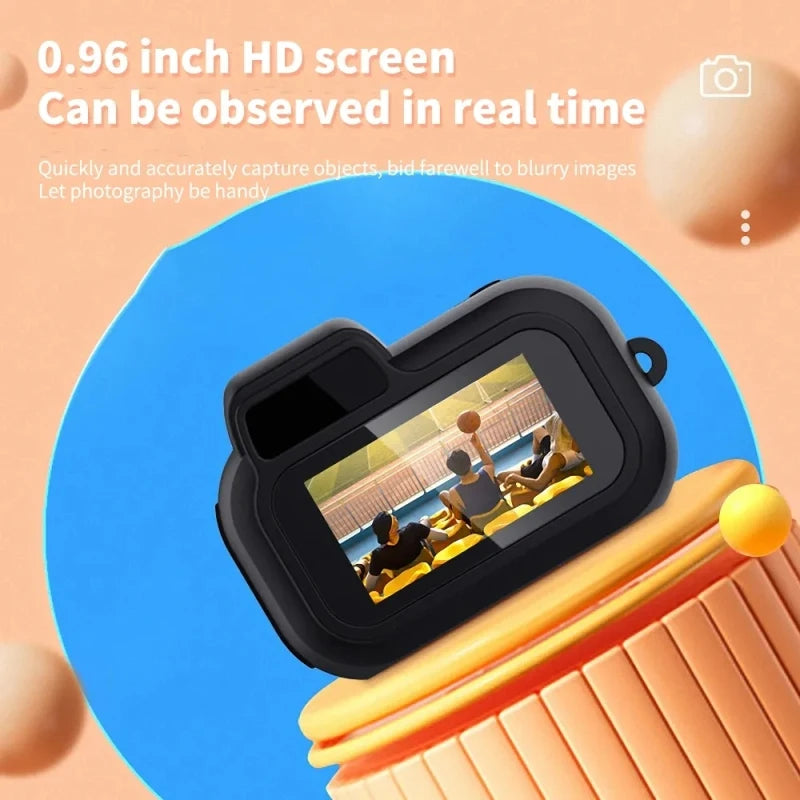 Retro Mini Camera with Screen Indoor Home Outdoor 1080p HD Portable Very Small Camera Video  Support TF Card Holiday Gifts