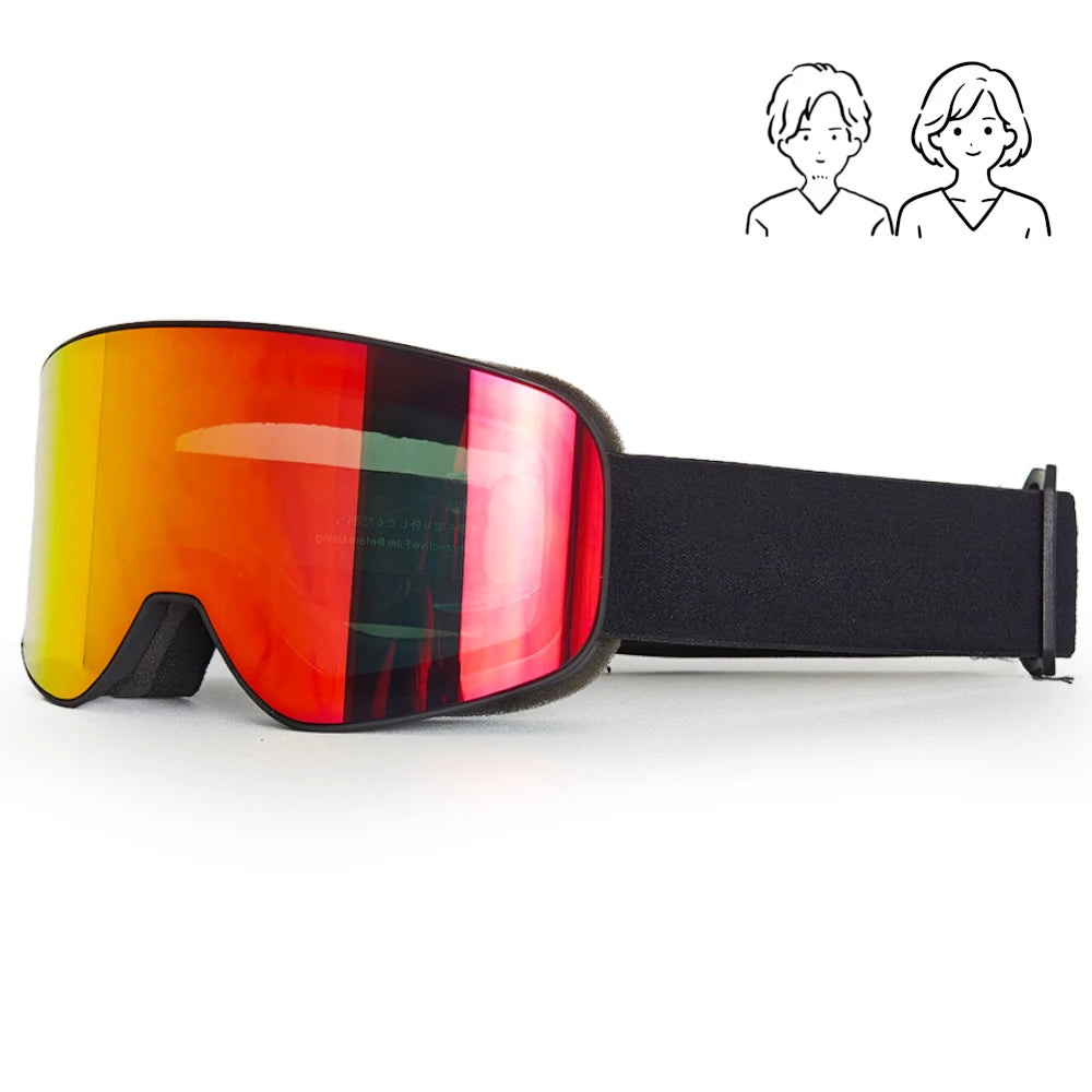 Fashion Adult Ski Goggles HD Lenses Skiing Glasses All Day Wear Snow Mountain Sports Snowmobile Snowboard Accessories