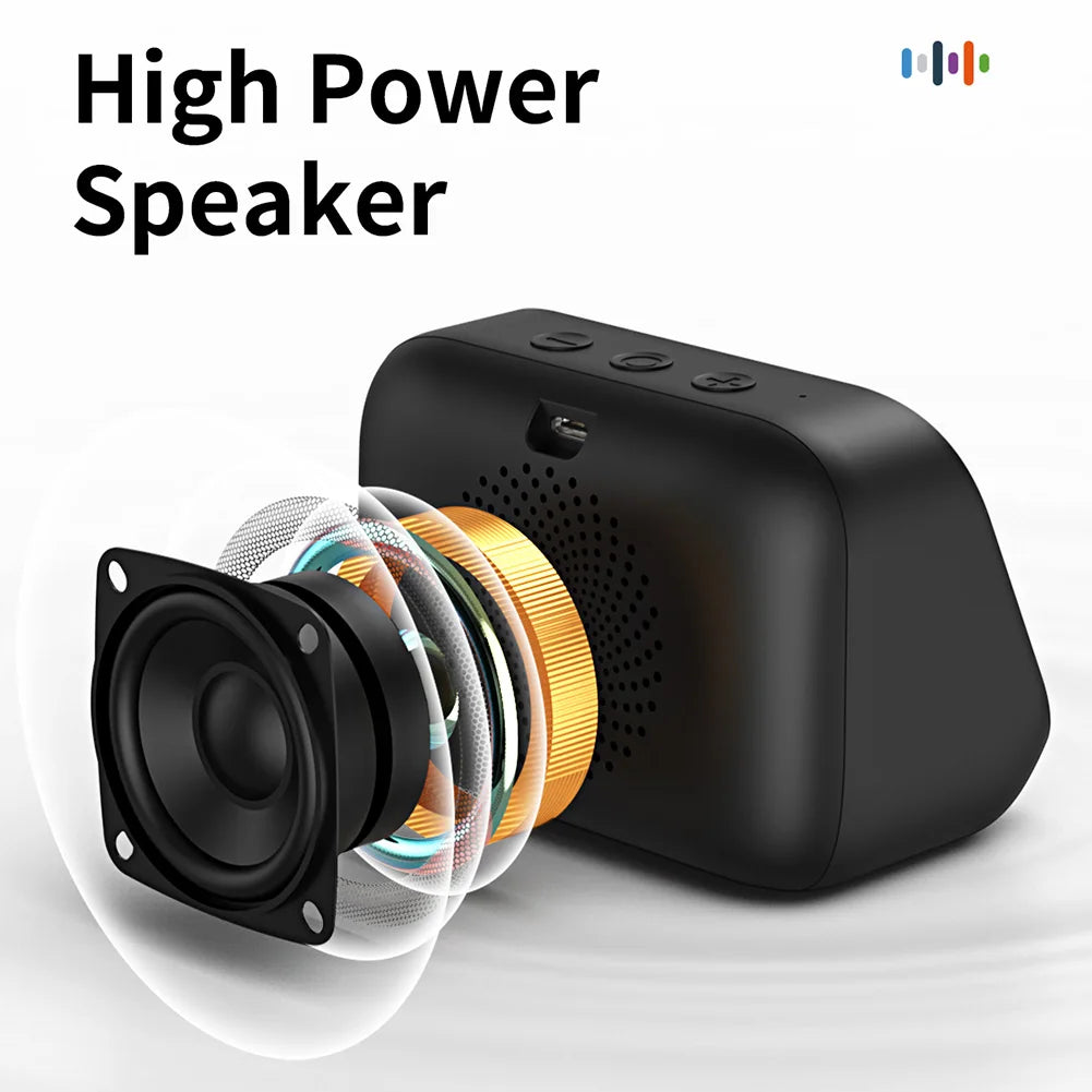 Smart Speaker with HD Display AI Voice Assistant Bluetooth 5.4 Music Player Weather Show Hands Free Calling Custom Photo Album