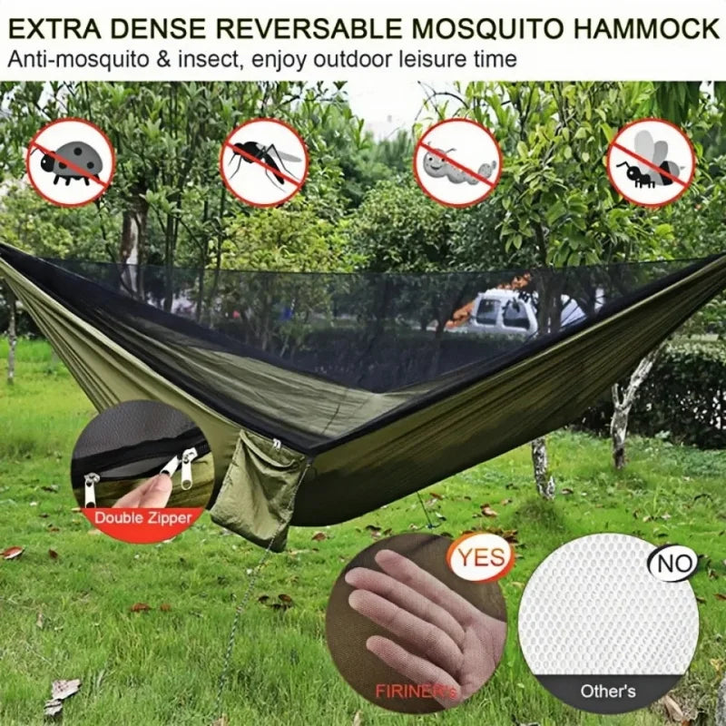 Portable outdoor camping hammock, outdoor furniture with mosquito net, bed, sleeping tent, hammock, camping hammock, Camping net