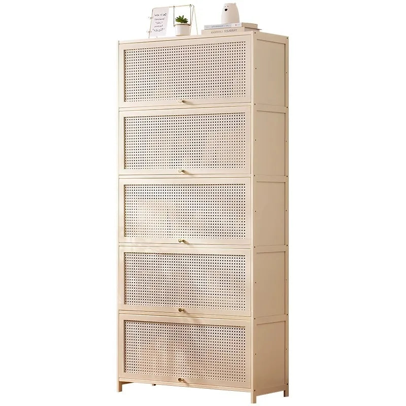 Bookshelf Bookcase Shelf with Cabinet Door Locker Integrated Lattice Cabinet Display Cabinet Floor to Floor Multi-layer Living R
