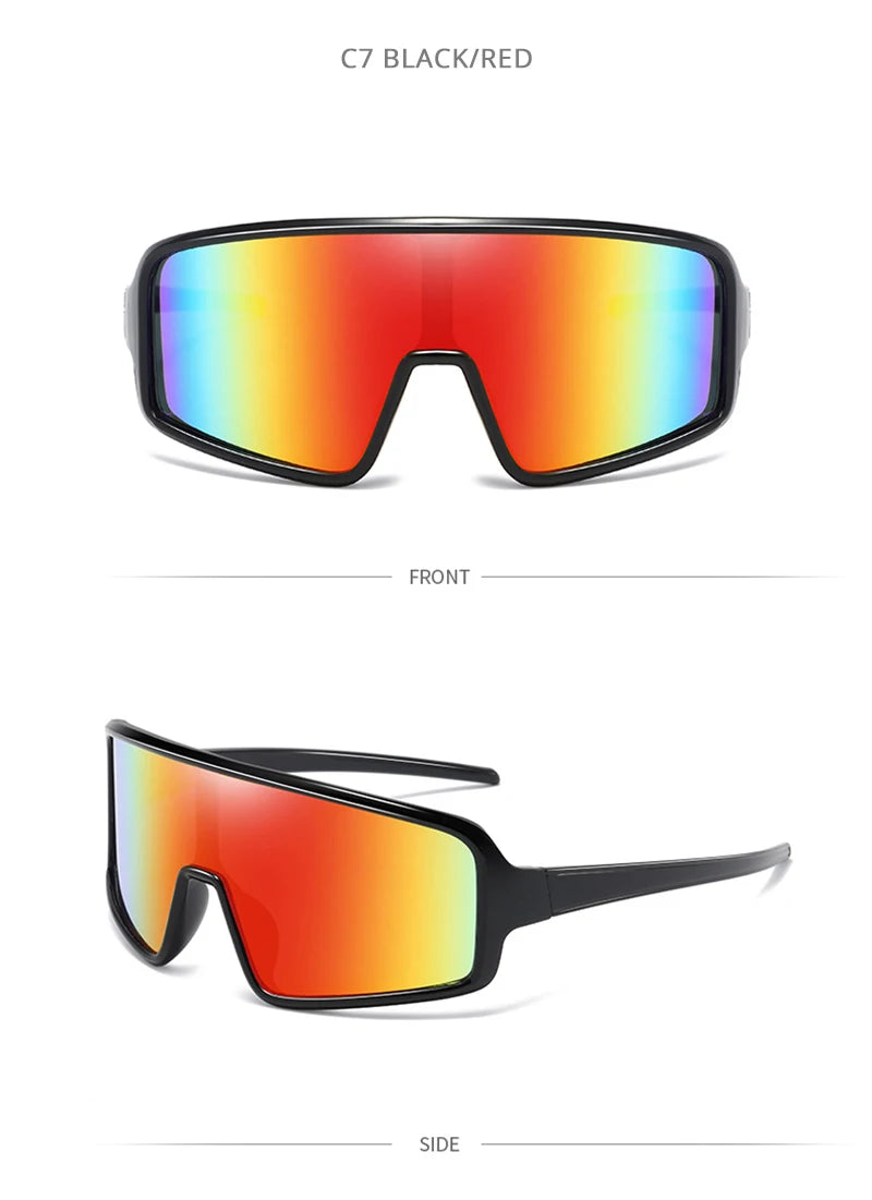 Fashion Big Sport Sunglasses Men Women Brand Designer Oversized Sun Glasses Unisex Luxury Driving Hiking Cycling Goggle Shades