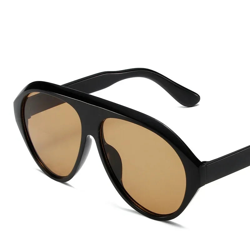 Fashion Pilot Oversized Sunglasses Goggles Women Luxury Brand Designer Sun Glasses Mens Womens Big Frame Trendy Shades UV400