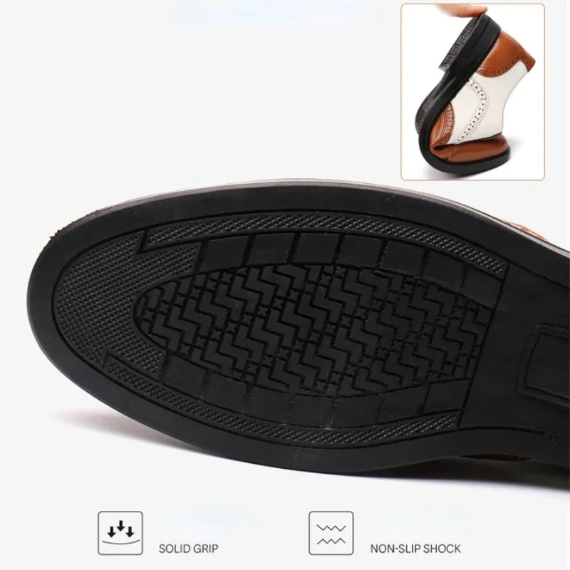 Men's Shoes Luxury High Quality Dress Shoes 2026 Brand Designer Shoes for Men Sneakers Fashion Point Toe Men Party Wedding Shoe
