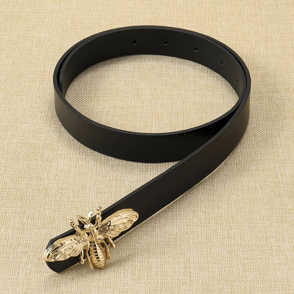 A Pair of Women's Double-Sided Thin Belts for Women with Skirts, High-End Belts, Women's Trouser Belts