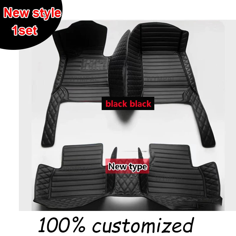 Car Floor Mats For Ford Mondeo MK4 2007 2008 2009 2010 2011 2012 2013 Auto Luxury Leather Men Women Car Mats Full Coverage