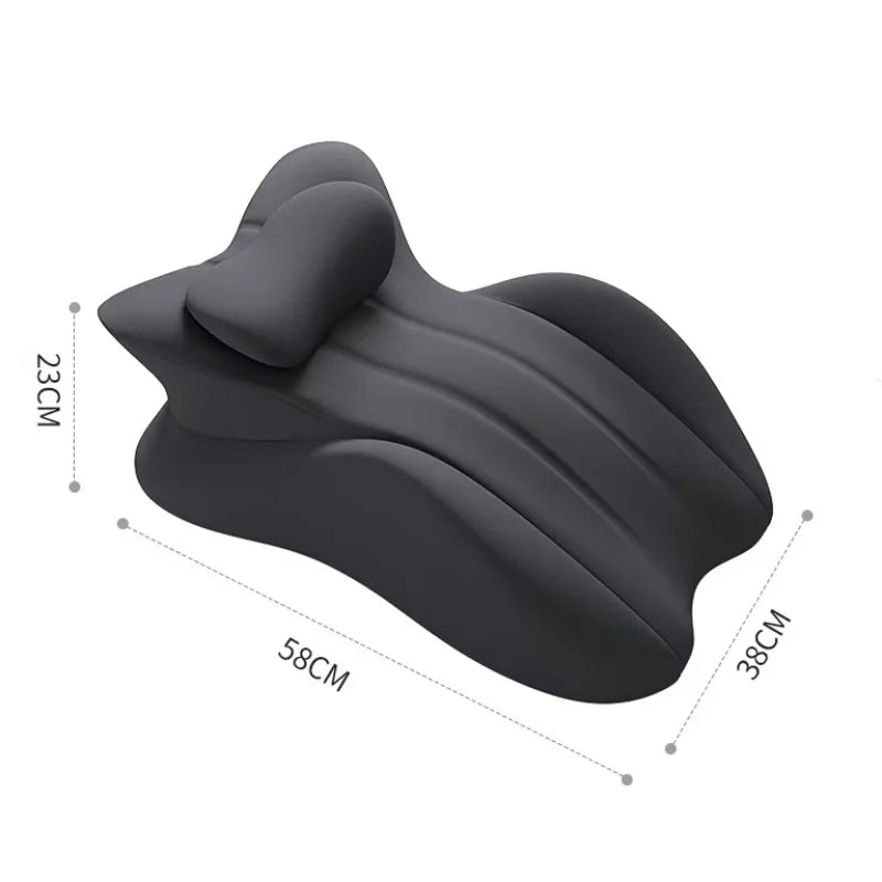 Bed Lie Prone Sleeping Pillow Memory Foam Varicose Cushion Ergonomics Waist Support Cervical Traction Pillows Body Relaxation