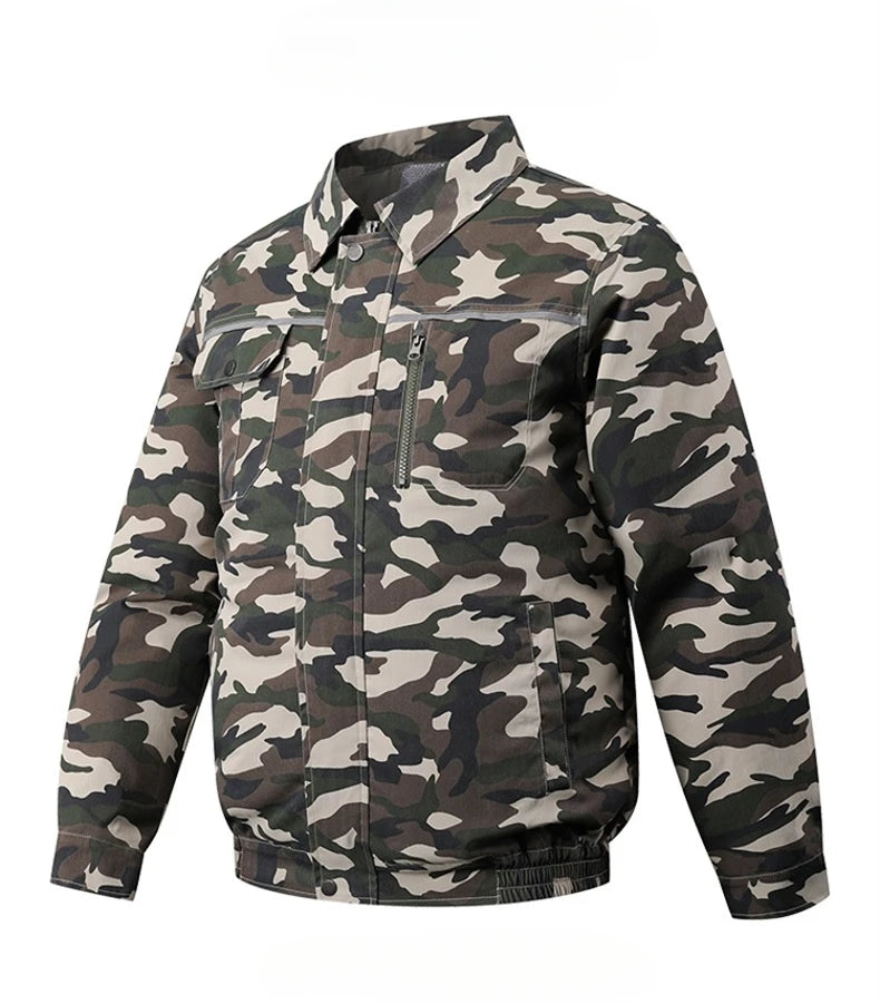 Summer Cooling Work Jacket Outdoor Loose Comfortable USB Cooling Air Conditioning Suit Lightweight Breathable Quick Drying Coat