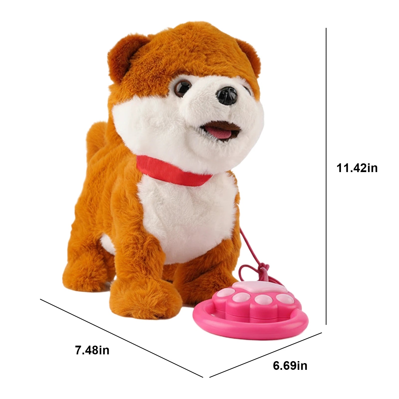 Dog Toy, Puppy Electronic Interactive Pet, Interactive Robot Dog, Robot Repeats What You Say Realistic for Companion Gift