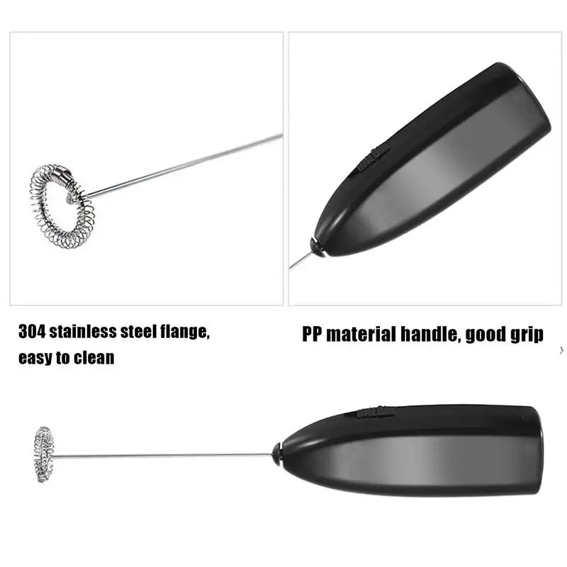 Powerful Milk Frother Wand Electric  Handheld Egg Beater Coffee Beater Egg Frother For Cooking, Mixing Milk, Blending, Whisking