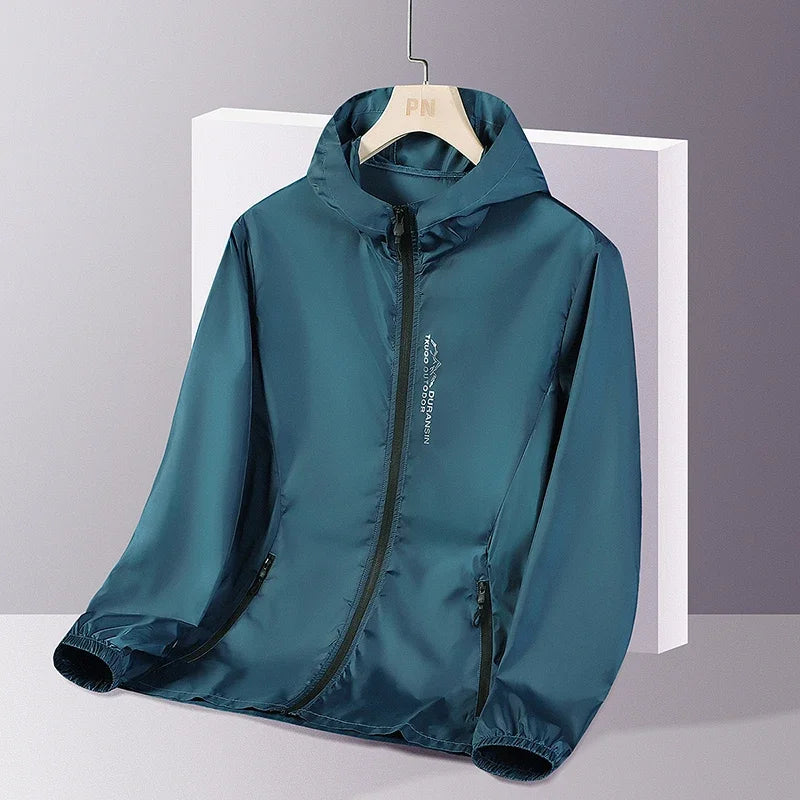 2025 Sunscreen Coats Men's Breathable Sports Waterproof Jacket Summer UV Protection Outdoor Fishing Skin Clothing