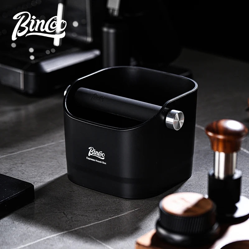 BINCOO 1.6L Increase Espresso Knock Box, Stainless Steel Coffee Grounds Container,Espresso Knock Bin for Home Barista Commercial