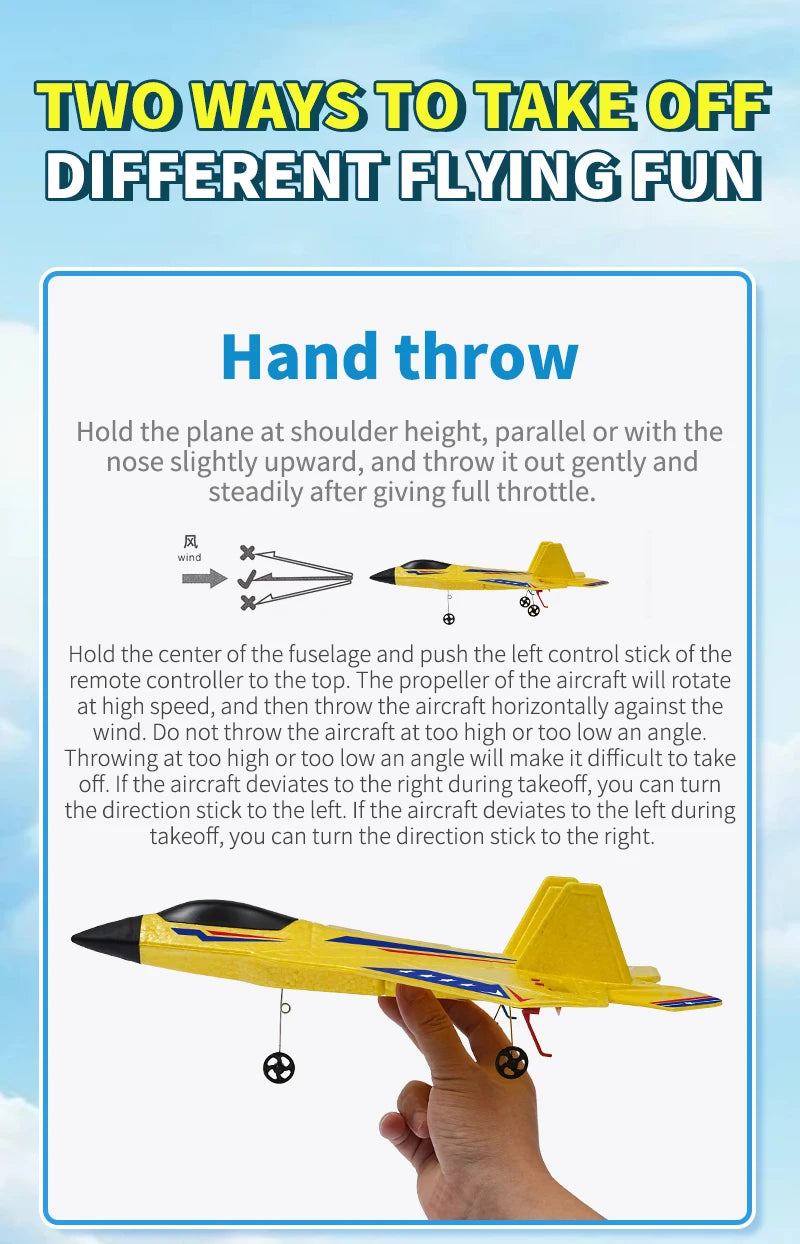 2.4G RC Plane KF803 With LED Lights RC Flying Model Glider Remote Control Vertical Plane EPP Foam Airplane Children Gifts Toy