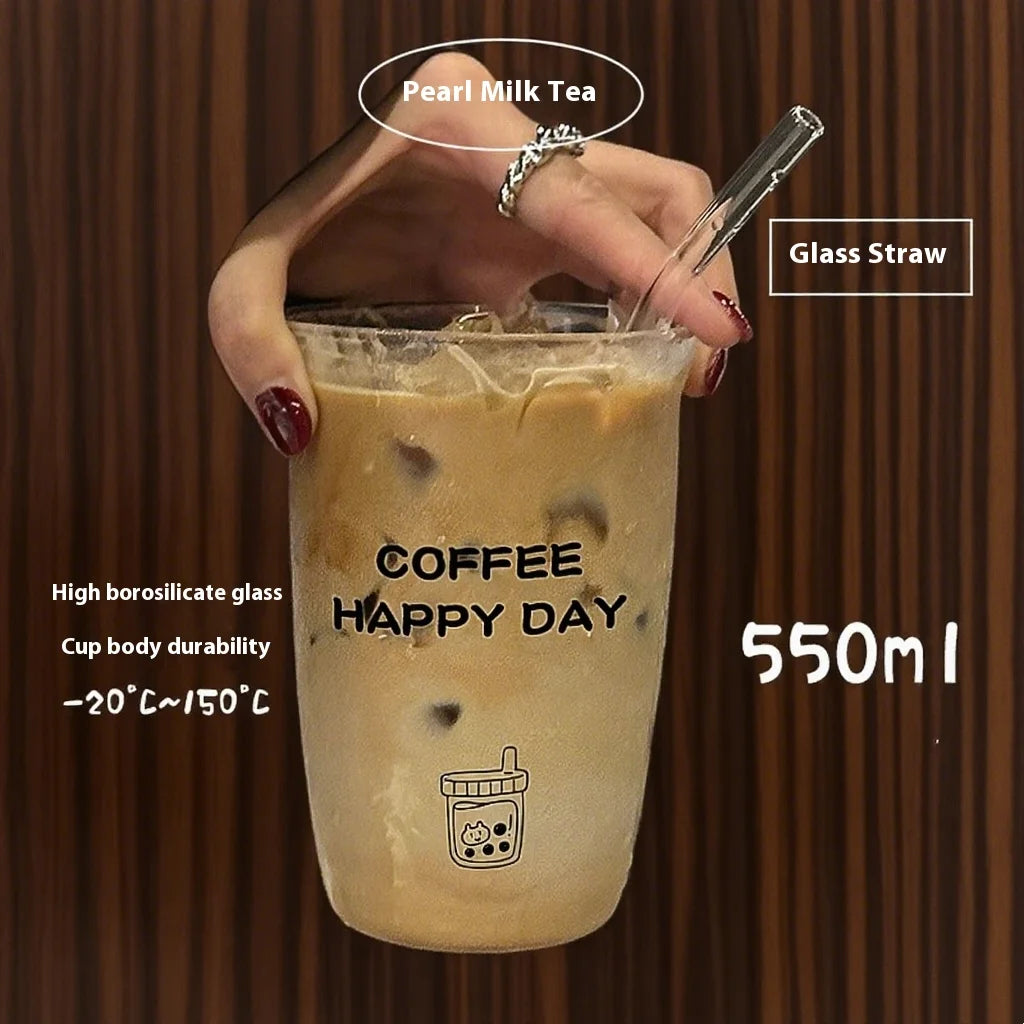 Gianxi High Borosilicate Glass Cup For Household Use Heat-Resistant Water Cup High Aesthetic Coffee Cup