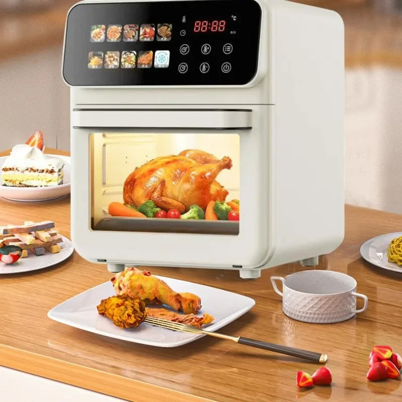 Air Frying Oven Steaming and Baking Integrated Electric Oven Household Multi-functional Visual Model Fumes-free Baking Fryer