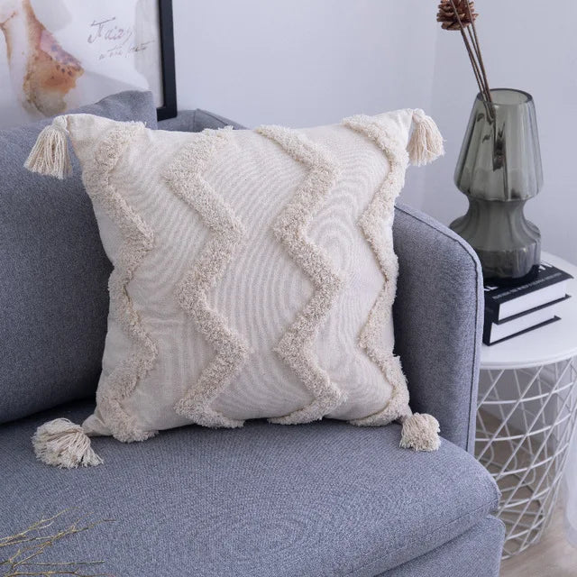 45 * 45/30 * 50cm Moroccan Bohemian Plucked Nordic Style Pillowcase Hotel Home Living Room Sofa Cushion Cover