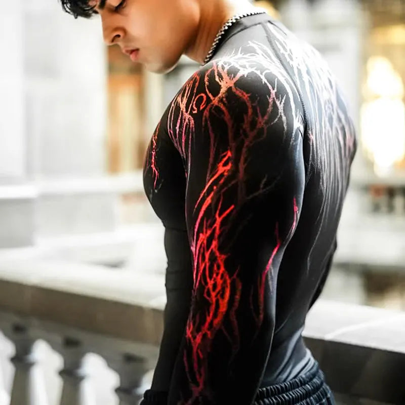 Sports Quick Drying Training Long Sleeved Men's Spring And Summer Base Shirt Long Sleeved High Stretch Compression Long Sleeved