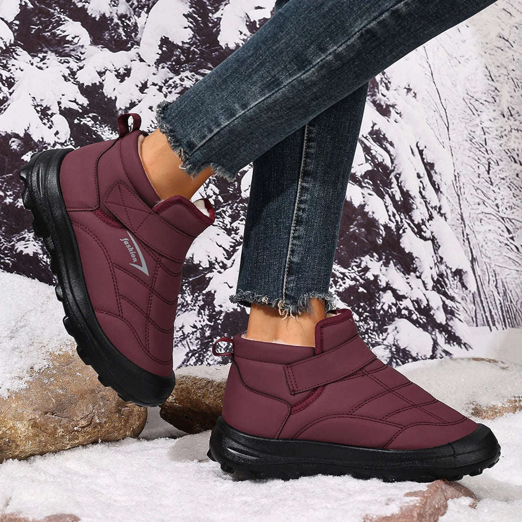 Women's cotton shoes for winter 2025 warm and comfortable casual and versatile waterproof and anti-slip wear-resistant shipping