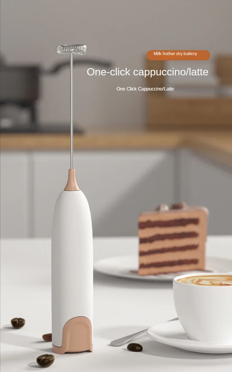 Electric Milk Frother Machine - Kitchen Drink Foamer Mixer Stirrer for Coffee Cappuccino Creamer Frothy Blend Whisker Egg Beater