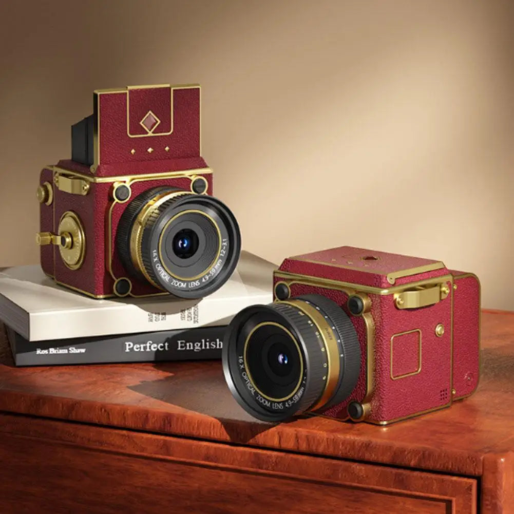 Retro Mini CCD Camera Twin Reverse Simulation Portable Student Friendly Atmosphere Enhancing Decorative Digital Camera