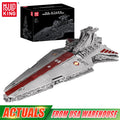 Mould King 21005 Star Plan Toys The MOC-0694 Republic Attack Cruiser Building Block MOC Starship Brick Set Kids Christmas Gift