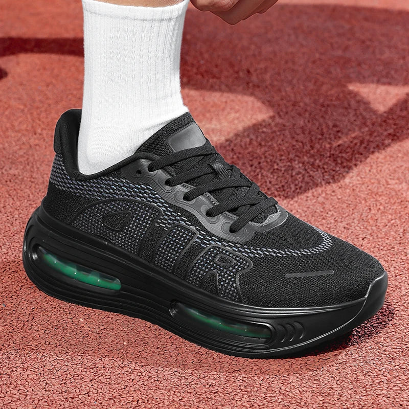 New Men Running Shoes Casual Jogging Walking Breathable Fashion Comfortable Leisure Lace-up Blade Sneakers Loafers Outdoor