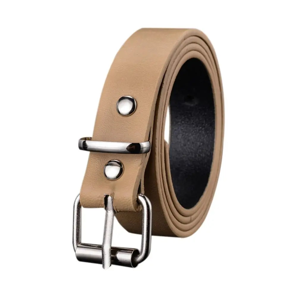 Boys Girls Luxury Design Vintage Retro Pin Buckle Waistband Trouser Dress Belts Children Leather Belt Thin Waist Strap