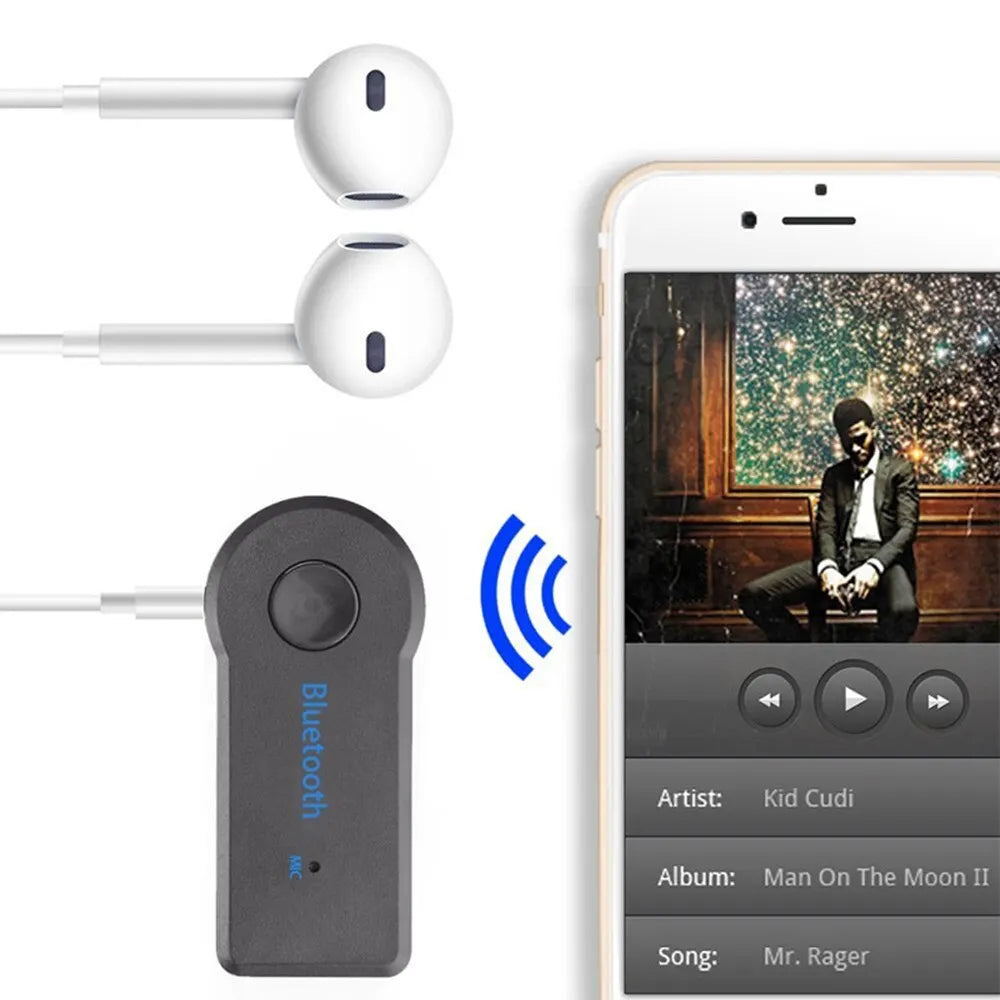 Aux Car Bluetooth 5.0 Receiver 3.5mm 3.5 AUX Jack Stereo Music Audio Car Transmitter Speaker Amplifier Wireless Adapter with Mic - Free Item