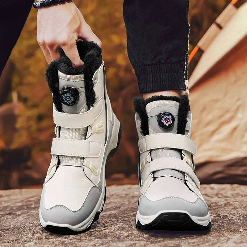 High-top Snow Boots for Men New Winter Collection Outdoor Leisure Slip-resistant and Wear-resistant Men's Shoes