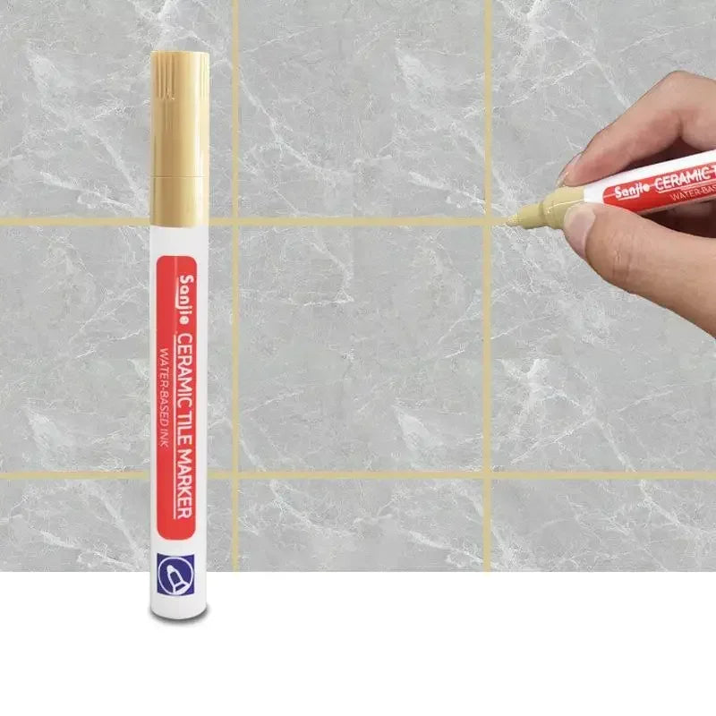 12 Color White Waterproof Tile Marker Grout Pen Wall Seam Pen For Tiles Floor Bathroom Decontamination Seam Repair Tools
