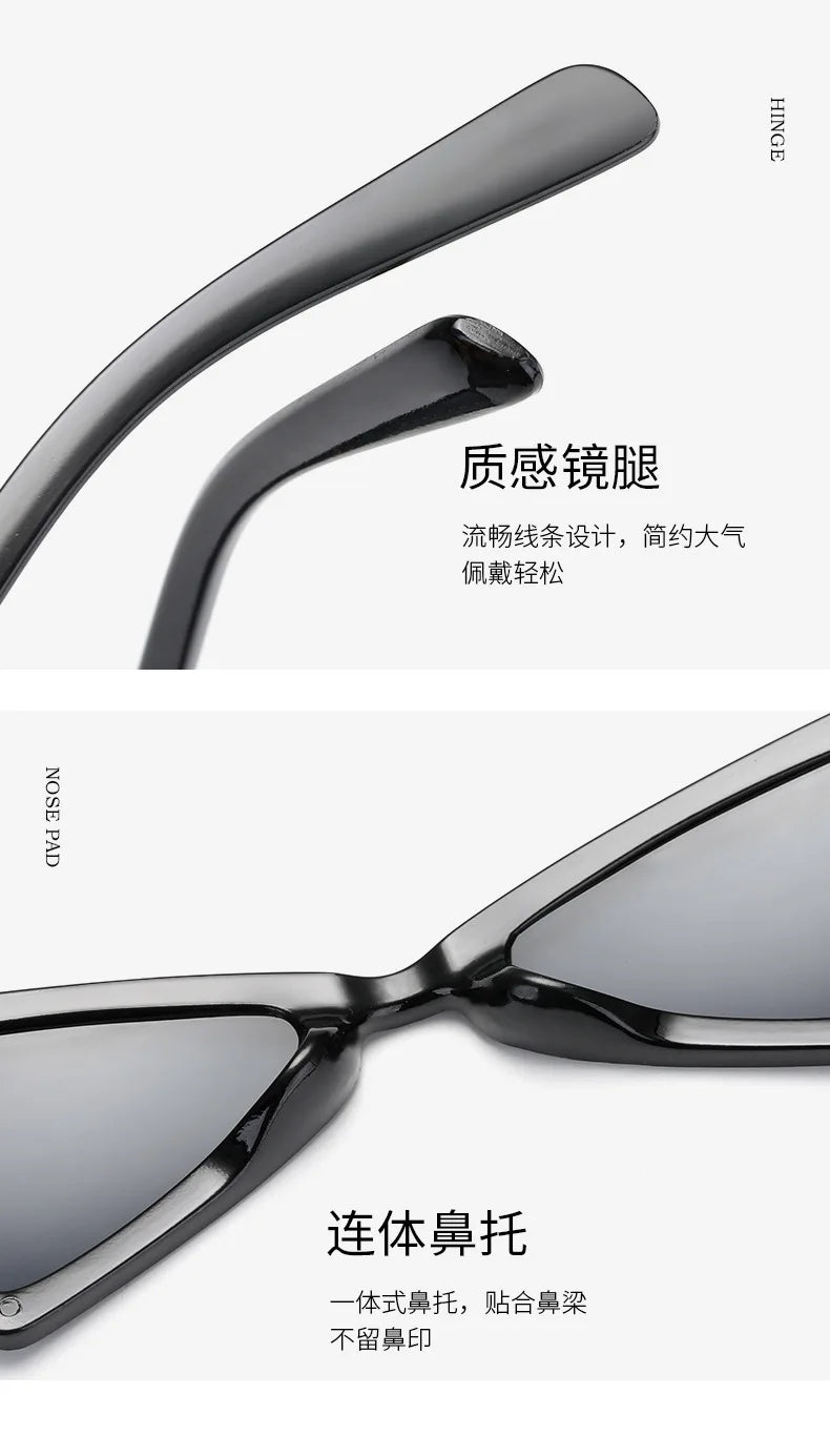 Car Driver Goggles Fashion Cute Sexy Ladies Cat Eye Sunglasses Women Vintage Retro Small Triangular Female Glasses UV Protection