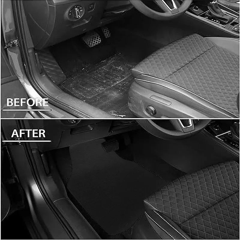 Universal Car Floor Mat Front & Rear Automotive Carpet Floor Mats For Auto SUV Sedans Vans Accessories Dirt and wear-resistant - Free Items Weekend 50% off)