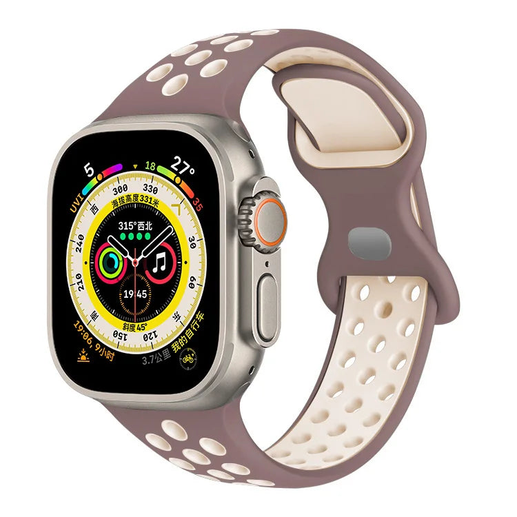 Strap For Apple Watch Ultra 7 8 9 41mm 45mm 40 44 42mm for nike sport Band iWatch serie SE 6 49mm Silicone Breathable bracelet