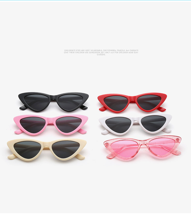 Children Sunglasses Fashion Cute Cat Eye Eyewear For Girl Boy Baby Kids Infant Shades Goggles Outdoor Anti-glare UV400 Glasses