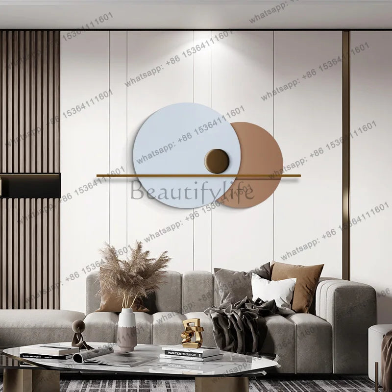 Modern simple wall decoration, living room decoration luminous bedroom wall