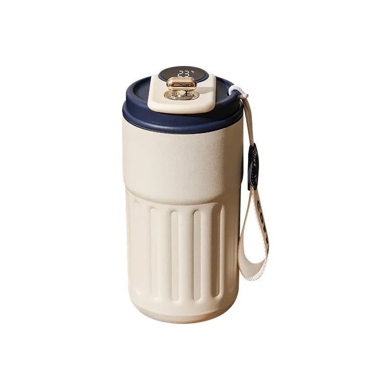 Stainless Steel Vacuum Cup Office 450ml 510ml Thermos Bottle Smart Display Temperature Coffee Cup Business Portable Thermal Mug