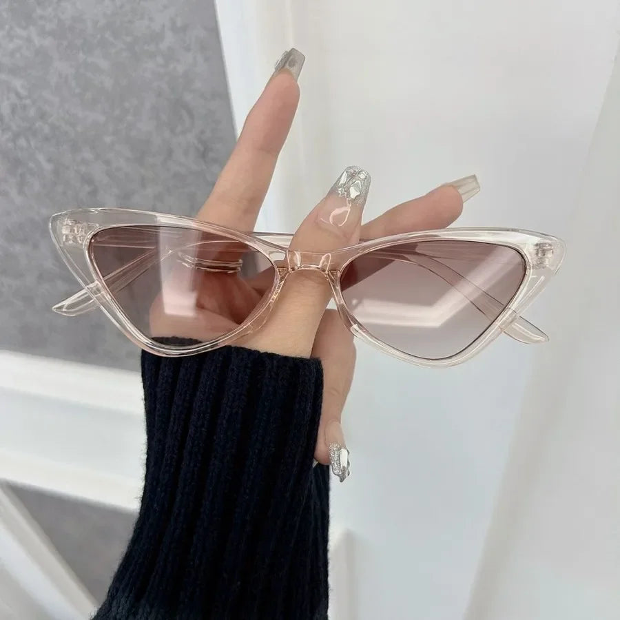Designer Cat Eye Sunglasses Women Men Vintage Brand Sun Glasses Female Male Small Frame Mirror Retro Oculos De Sol