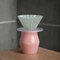 Designed Hand-Poured Ceramic Coffee Tasting Cup Sensory Flavor Sharing Coffee Filter Cup Set American Style Freshness