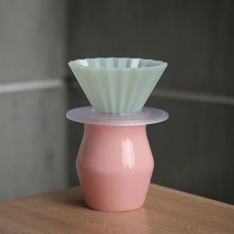 Designed Hand-Poured Ceramic Coffee Tasting Cup Sensory Flavor Sharing Coffee Filter Cup Set American Style Freshness