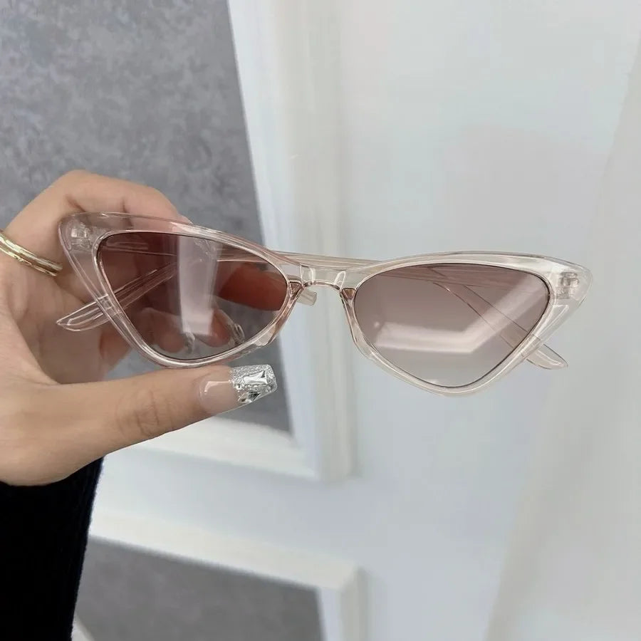Designer Cat Eye Sunglasses Women Men Vintage Brand Sun Glasses Female Male Small Frame Mirror Retro Oculos De Sol