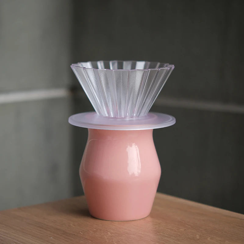 Designed Hand-Poured Ceramic Coffee Tasting Cup Sensory Flavor Sharing Coffee Filter Cup Set American Style Freshness