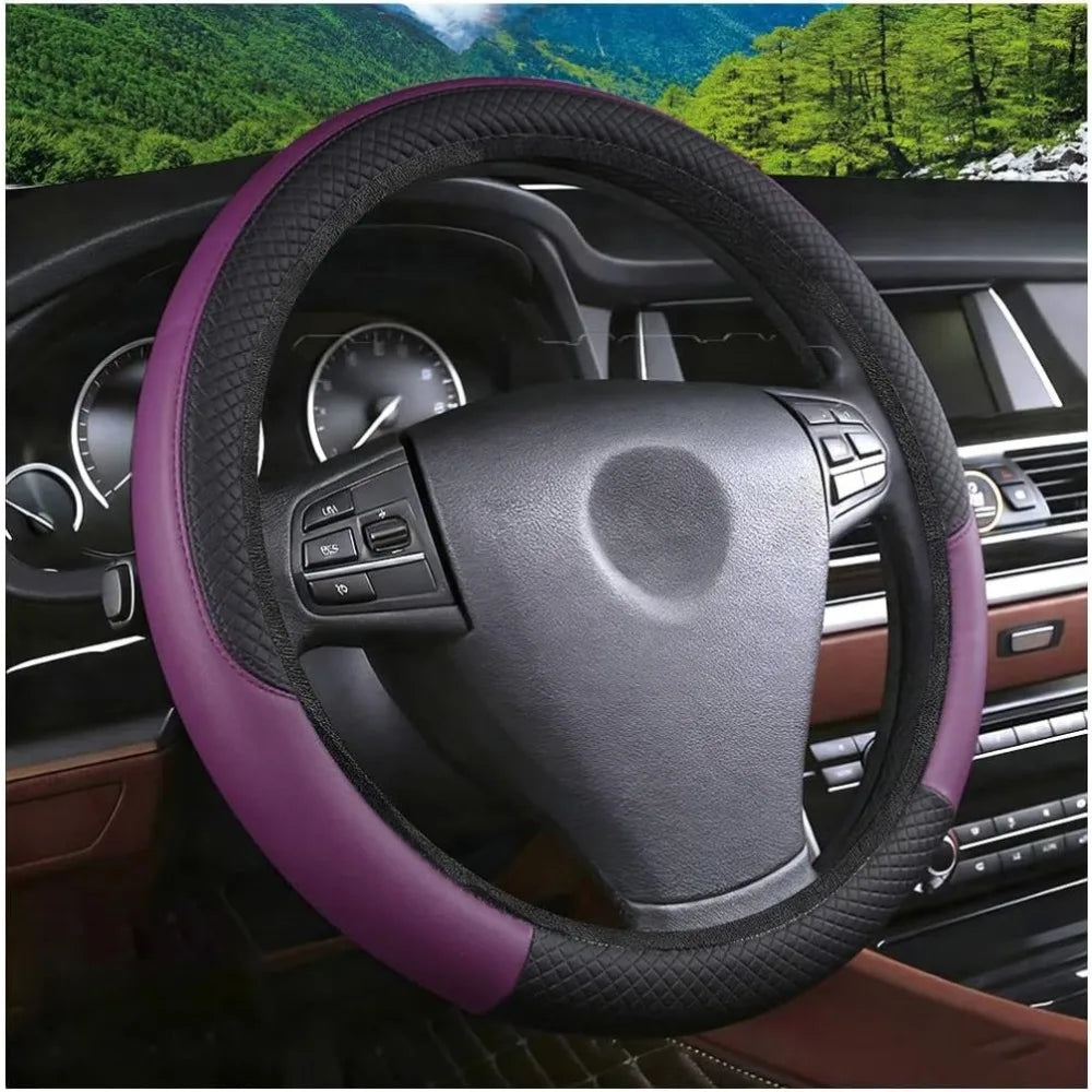 Car Steering Wheel Cover Anti Slip Breathable Ultra Thin All Season Use Essential Automotive Interior Accessories