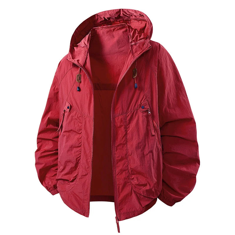 Spring Summer Mens Lightweight Hiking Jacket Outdoor Men Suncreen Breathable Hooded Coats Men Quick Dry Sports Fishing Jackets