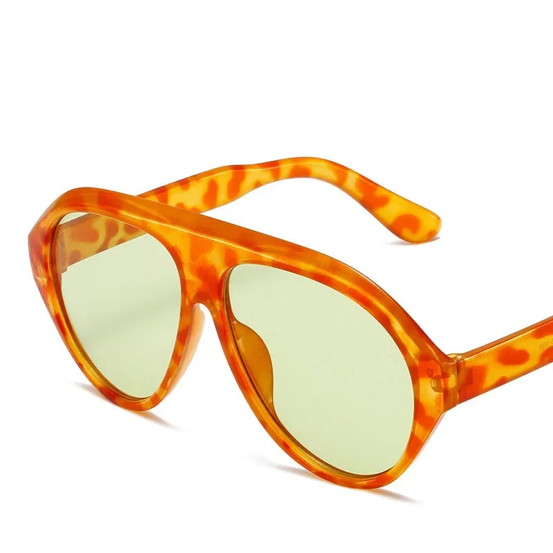 Fashion Pilot Oversized Sunglasses Goggles Women Luxury Brand Designer Sun Glasses Mens Womens Big Frame Trendy Shades UV400