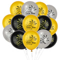 15Pcs Gold Black Happy New Year 2026 Latex Balloons For New Year Eve Party Decoration Favors 12Inch Christmas Balloon Supplies