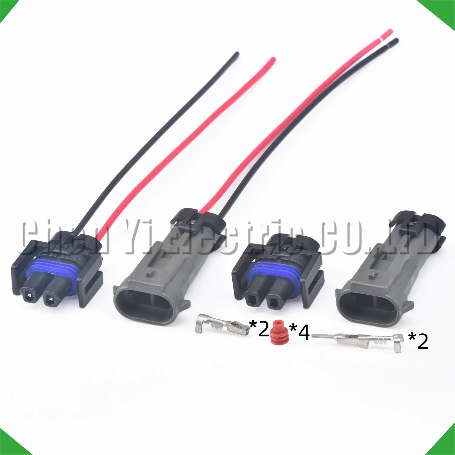 2 Pin automobile waterproof connector air conditioner compressor pump Fuel Tank Wire harness plug AC CLUTCH 12162017 For GM - Free Item.