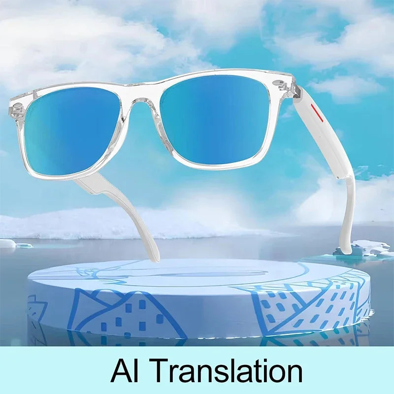 Glasses Translator AI 144 Languages Translation Sunglasses Bluetooth Chat Intelligent Real-time Voice Rssistant Smart Glasses