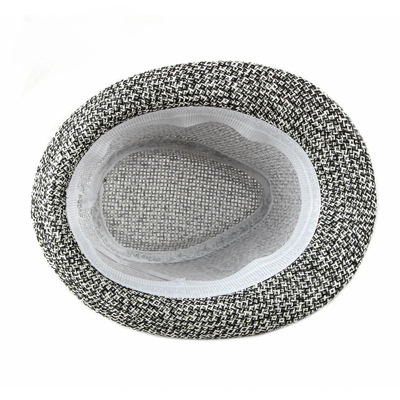 Spring and Summer Hats British Fashion Breathable Jazz Hats Men Net Hats Travel Beach Sun Visor Women.