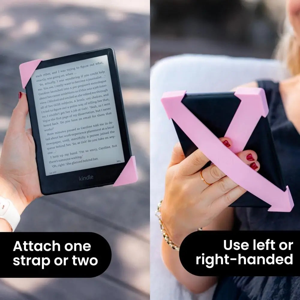 PU Leather 6-7" eReader Secure Hand Strap High Elastic E-Book Fixed Belt for Kindle Paperwhite/Kobo/Voyaga/Pocketbook/Tolino